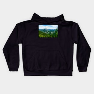 The Rocky mountains on a spring day Kids Hoodie